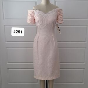 Pink Off-the-shoulder Sheath Formal Dress